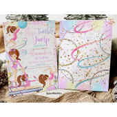 Gymnastik Geburtstag Einladung Party Gymnastik