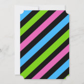 Gymnastik Geburtstag Gold Glitzer Einladung (Rückseite)