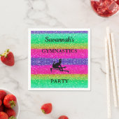 Gymnastik Geburtstag Rainbow Sparkle 50 Napkins Serviette (Beispiel)