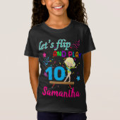 Gymnastik Geburtstag Umdreh Custom T-Shirt (Vorderseite)