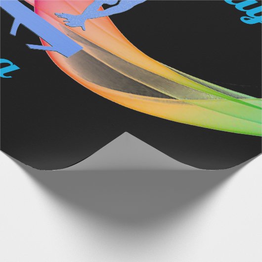 Gymnastik Geburtstagskorrektur Geschenkpapier (Ecke)