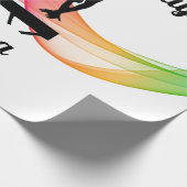 Gymnastik Geburtstagskorrektur Geschenkpapier (Ecke)