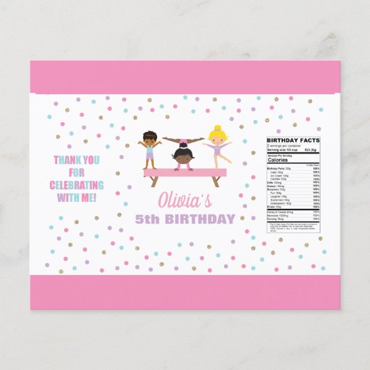 Gymnastik Geburtstagspacker Flyer (Vorne)