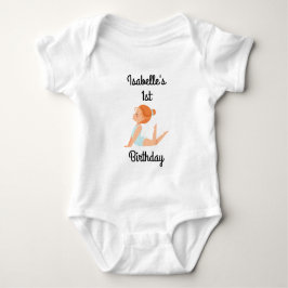 Gymnastik Geburtstagsparty Bodysuit Baby Strampler