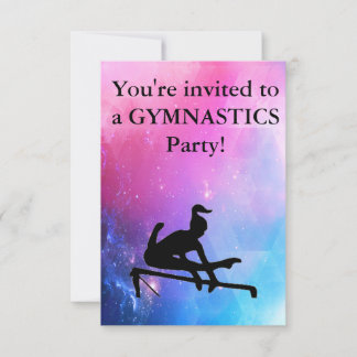 Gymnastik Geburtstagsparty Einladung