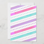 Gymnastik Geburtstagsparty Einladung für Mädchen (Rückseite)