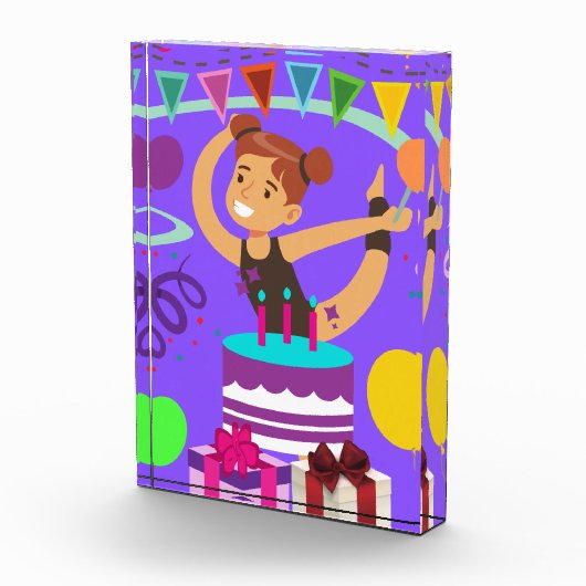 Gymnastik Geburtstagsparty Fotoblock (Rechts)