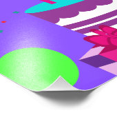 Gymnastik Geburtstagsparty Fotodruck (Ecke)