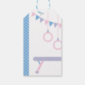 Gymnastik Geburtstagsparty Geschenkanhänger (Rückseite)