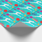 Gymnastik Geburtstagsparty Geschenkpapier (Ecke)