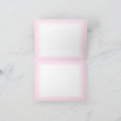 Gymnastik Geburtstagsparty Pink Hair Dankeskarte (Innenseite)