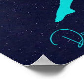 Gymnastik geht auf das Mondplakat Poster (Ecke)