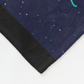 Gymnastik geht auf den Mond Fleecedecke (Ecke)