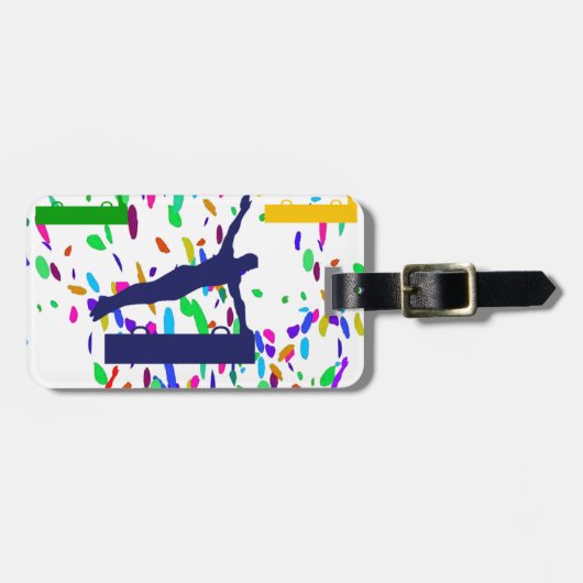 GYMNASTIK GEPÄCKANHÄNGER (Vorderseite horizontal)