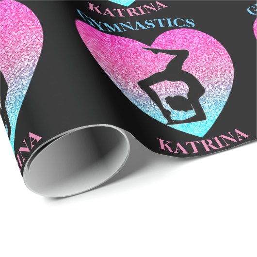 Gymnastik Geschenkpapier (Rolleneckpunkt)
