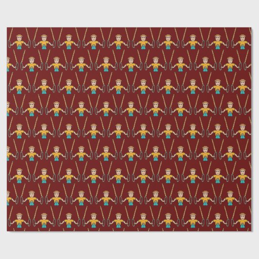 Gymnastik Geschenkpapier (Flach)