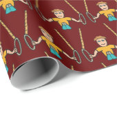 Gymnastik Geschenkpapier (Rolleneckpunkt)