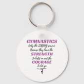 Gymnastik gibt dem starken Überlebensgymnastikgesc Schlüsselanhänger (Vorderseite)