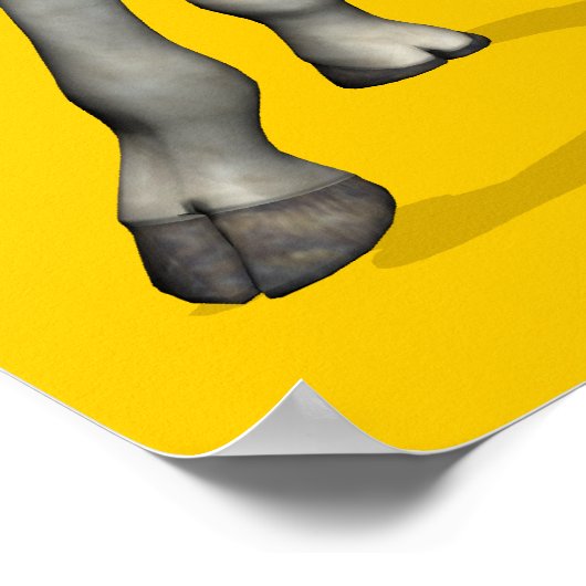 Gymnastik Giraffe Poster (Ecke)