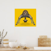 Gymnastik Giraffe Poster (Küche)