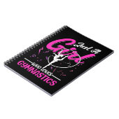 Gymnastik Girl Funny Acrobatic Girl Notizblock (Linke Seite)