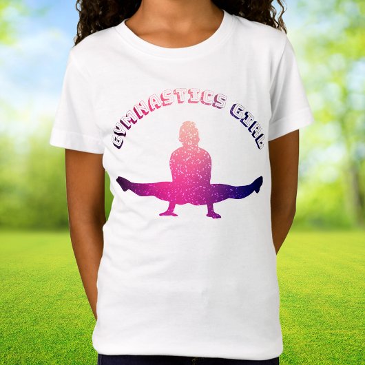 Gymnastik Girl Galaxy Pink Lila T-Shirt