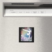 Gymnastik Girl Handstand Wasserfarbe Magnet (In Situ (Geschirrspüler))