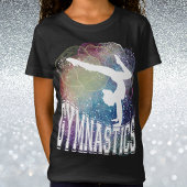 Gymnastik Girl Handstand Wasserfarbe T-Shirt