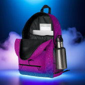 Gymnastik Girl Lila Blue Ombre Bedruckter Rucksack