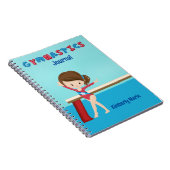 Gymnastik Girl Niedliches Personalisiertes Gymnast Notizblock (Rechte Seite)