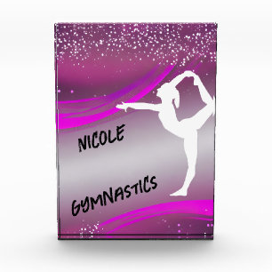 Gymnastik Girl Personalisiert Fotoblock