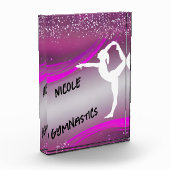 Gymnastik Girl Personalisiert Fotoblock (Links)