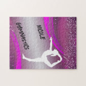 Gymnastik Girl Personalisiert Jigsaw Puzzle (Horizontal)