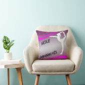 Gymnastik Girl Personalisiert Kissen (Stuhl )