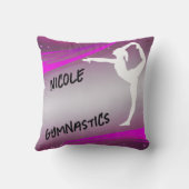 Gymnastik Girl Personalisiert Kissen (Rückseite)