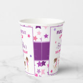 Gymnastik Girl Stars Geburtstagsparty Pappbecher (Rechts)