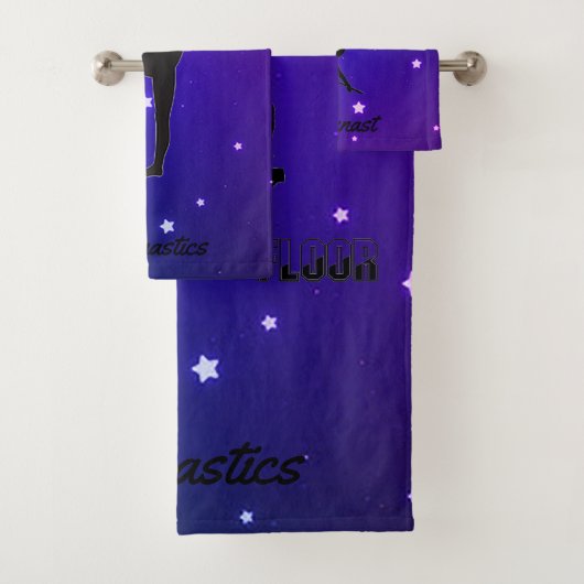 Gymnastik Girls 3-Piece Stars Handtuch Set mit / N (Insitu)