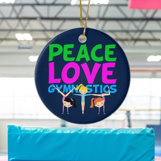 Gymnastik Girls Keramikornament