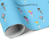 Gymnastik Girl's Packpapier mit 6 Gymnast! (Rolleneckpunkt)
