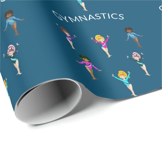 Gymnastik Girl's Packpapier mit 6 Gymnast! (Rolleneckpunkt)