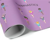 Gymnastik Girl's Packpapier mit 6 Gymnast! (Rolleneckpunkt)
