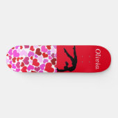 Gymnastik Girls Valentine's Hearts Skateboard (Horizontal)