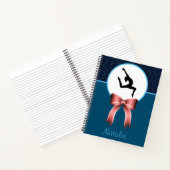 Gymnastik-Glitzer und Bow-Notebook Notizblock (Innenseite)