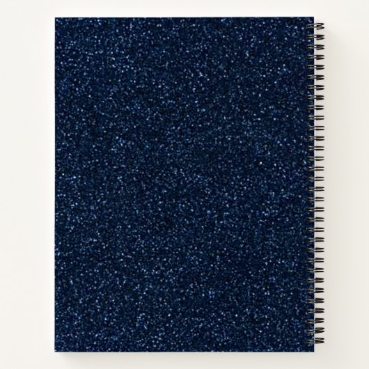 Gymnastik-Glitzer und Bow-Notebook Notizblock (Rückseite)