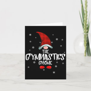Gymnastik Gnome Familie Weihnachten Pajama Gymnast Karte
