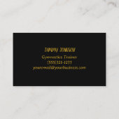 Gymnastik Gold Sparkasse Visitenkarte (Rückseite)