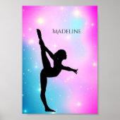 Gymnastik Gradient Poster mit dem Namen Gymnast (Vorne)