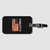Gymnastik Grunge American USA Flag Gepäckanhänger (Vorderseite (Horizontal))
