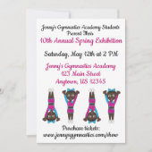 Gymnastik Gym Academy Ausstellung Wettbewerb Einladung (Vorderseite)