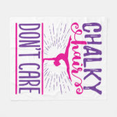 Gymnastik Gymnast Chalky Hair Keine Sorge Fleecedecke (Vorderseite (Horizontal))